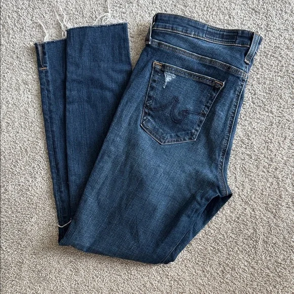 AG Adriano Goldschmied Dark Blue Skinny Jeans - Picture 3 of 4